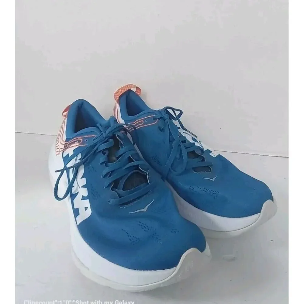 HOKA Running Shoes‎ Athletic Sneakers Blue Coral Performance Training Cushioned